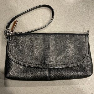 Leather Coach Wristlet